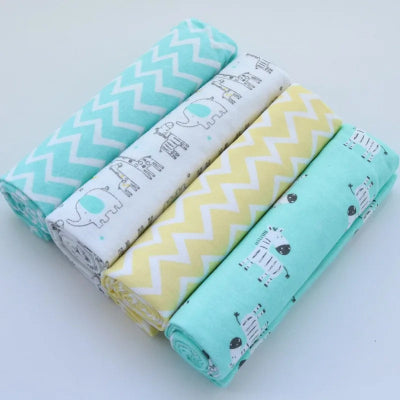 Couverture bebe flanelle aqua