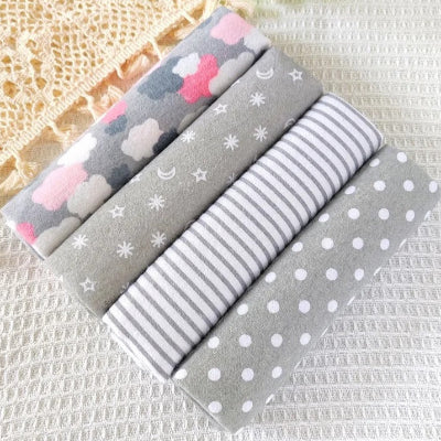 Couverture bebe flanelle grise