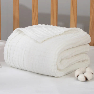 lange bebe six couches coton blanc