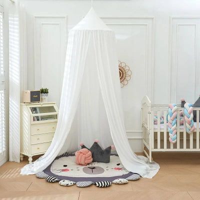 ciel de lit bebe blanc