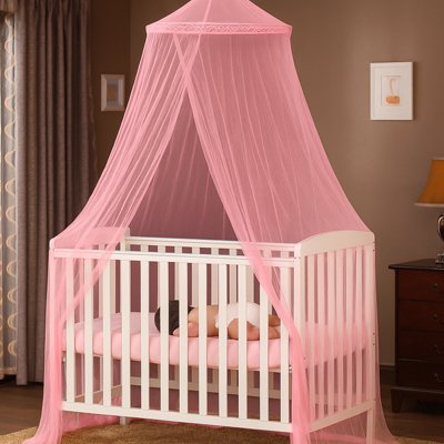 ciel de lit feerique voile rose