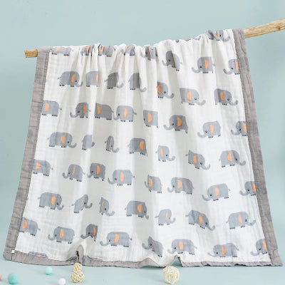 couette bebe mousseline elephant