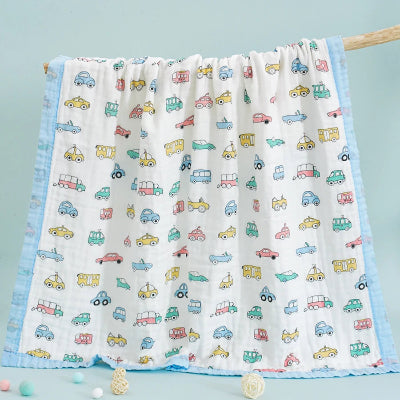 couette bebe mousseline voitures