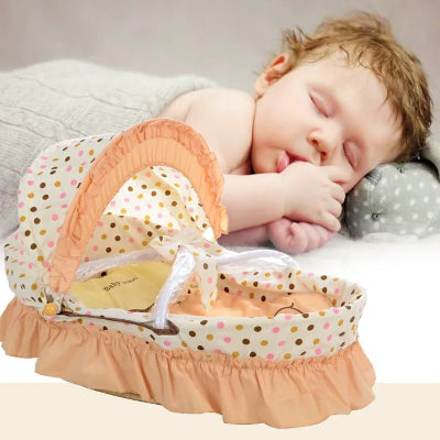 couffin en osier bebe sommeil