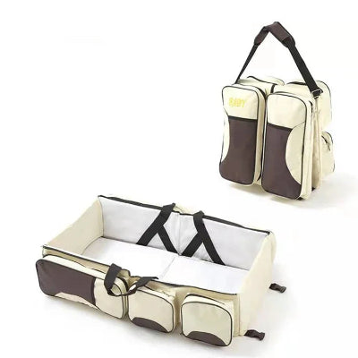 couffin nomade marron beige