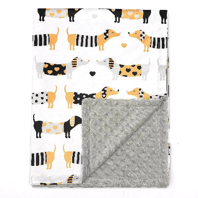 couverture bebe chien saucisse