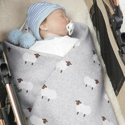 couverture bebe emmaillote tricot