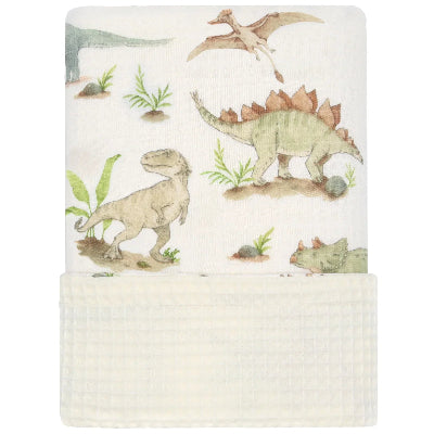 couverture bebe gaufre variante dinosaure