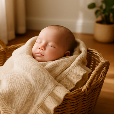 couverture bebe panier sommeil