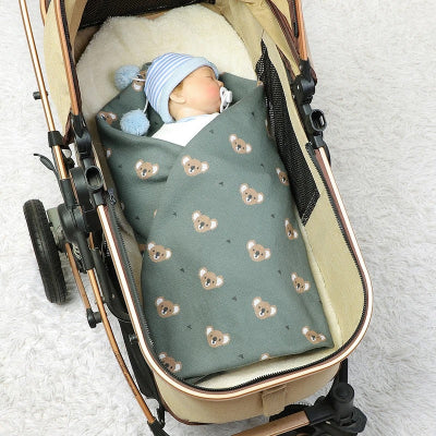 couverture bebe poussette tricot koala