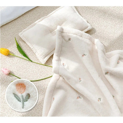 couverture bebe tulipe