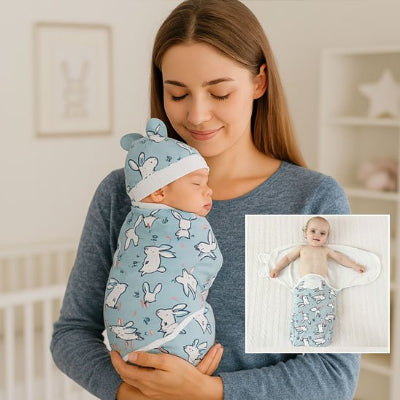 couverture emmaillotage bebe dodo bras maman