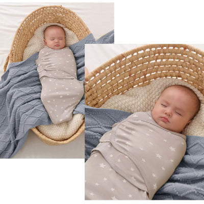 couverture emmaillotage bebe etoile
