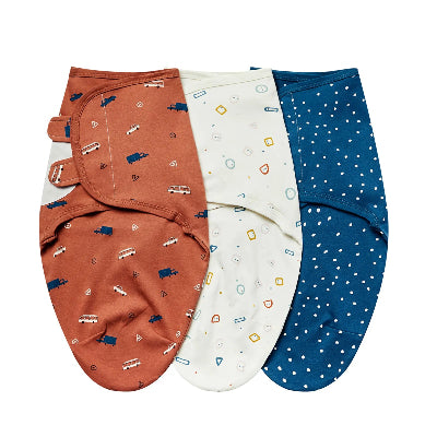 couverture emmaillotage bebe trio voiture