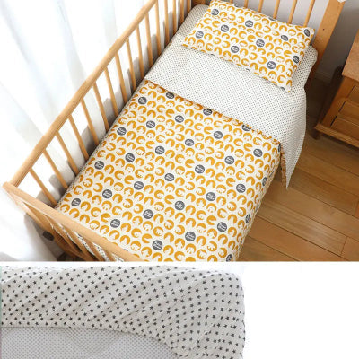 literie bebe jaune trois pieces
