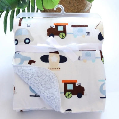 polaire couverture bebe locomotive