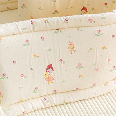 tour de lit bebe motif cueilleuse