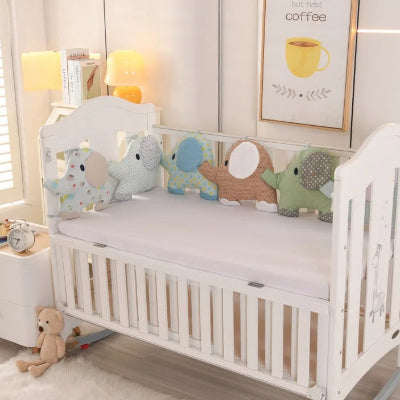 tour de lit elephant pastel