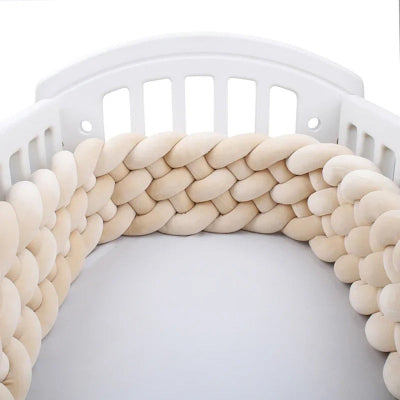 tour de lit tresse beige