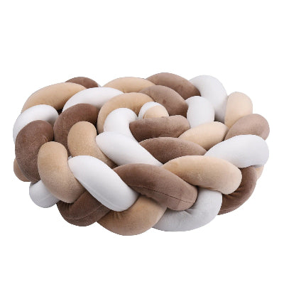 tresse de lit bebe beige marron