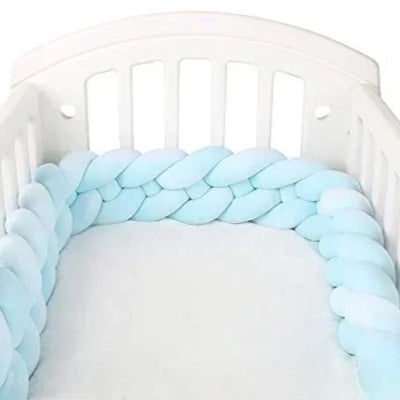 tresse de lit bebe bleue
