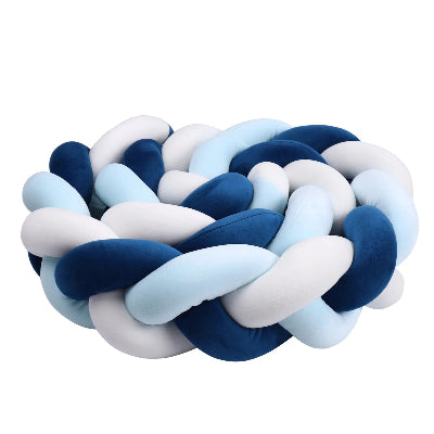 tresse de lit bebe trio bleu