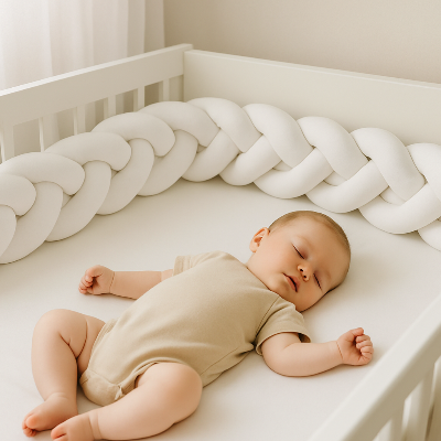 tresse de lit brins blanc bebe sommeil
