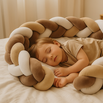 tresse de lit enfant endormi
