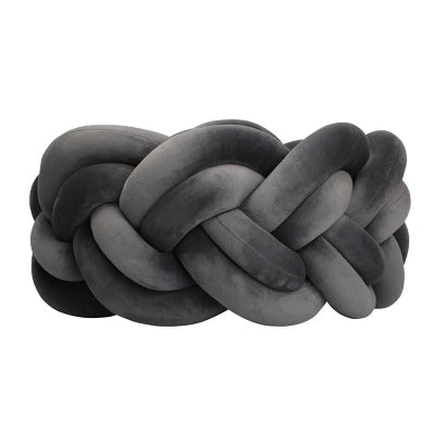 tresse de lit gris foncer double