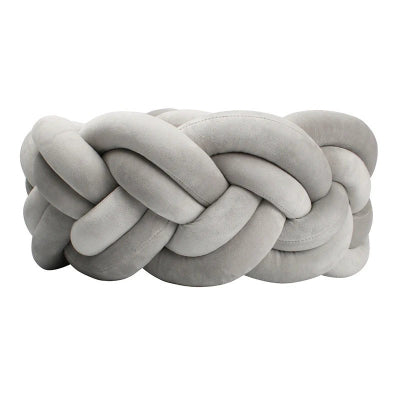 tresse de lit gris pale double