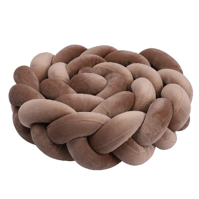 tresse de lit marron trois brins