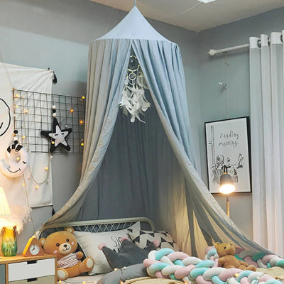 ciel de lit bebe bleu tendre