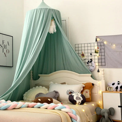 ciel de lit bebe vert tendre