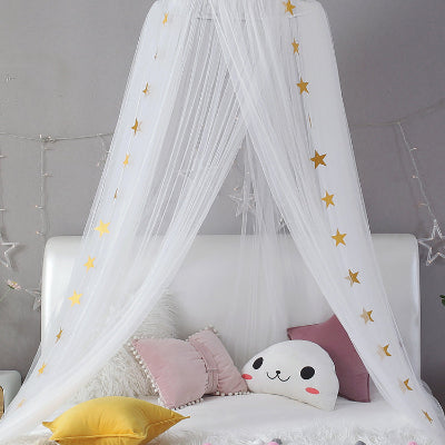 ciel de lit cabane voile blanc