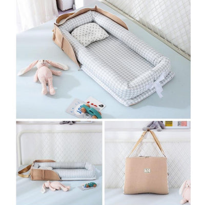 couffin cododo portable gris sac beige 