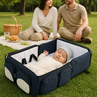 couffin nomade marine bebe sommeil
