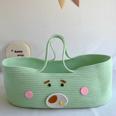 couffin-panier-ours-vert