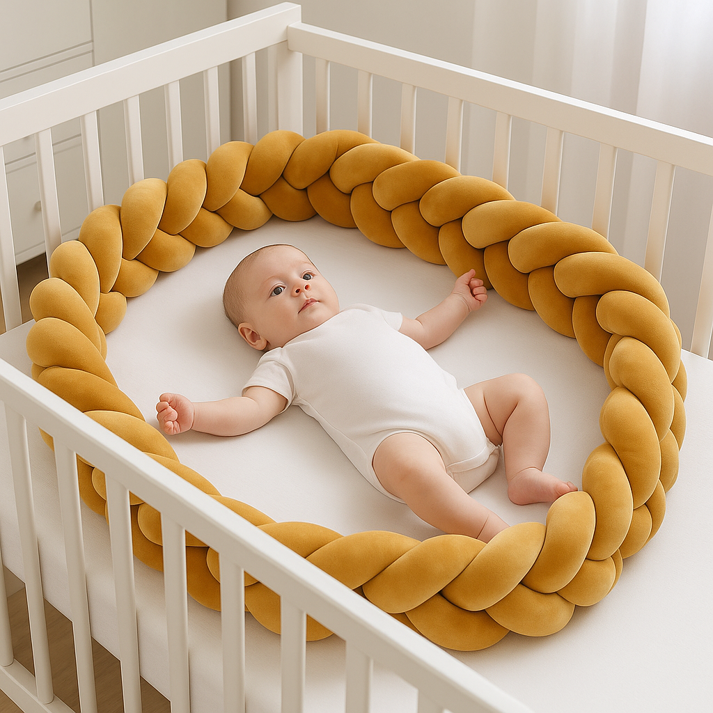 TRESSE DE LIT BEBE | MOUTARDE