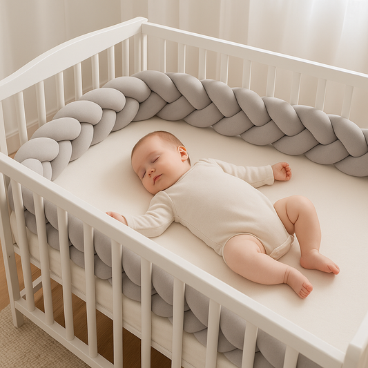 Tresse de lit bébé | Grise