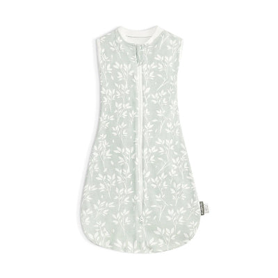 gigoteuse emmaillotage bebe feuilles