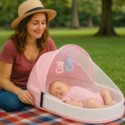 lit de voyage bebe sortie exterieure