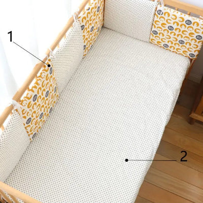 tour de lit drap housse jaune