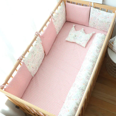 tour de lit ensemble cigne rose