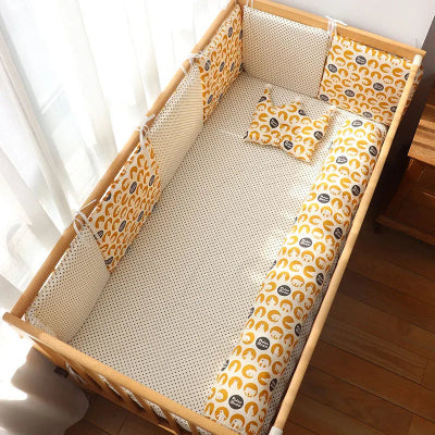 tour de lit ensemble ours polaire jaune
