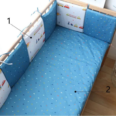tour de lit modulable bleu