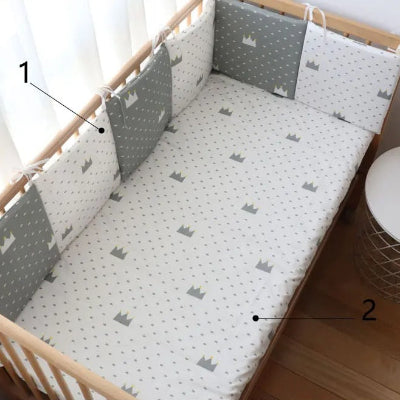 tour de lit modulable gris