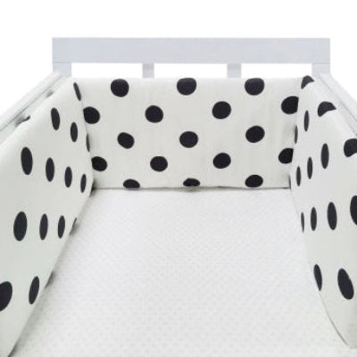 tour de lit pois noir