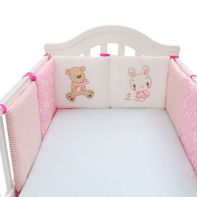 tour de lit respirant copains modulables rose