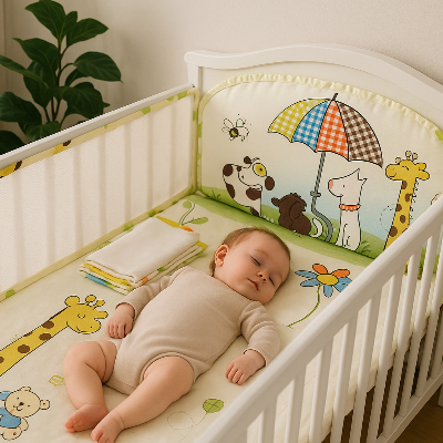 tour de lit respirant maille bebe sommeil