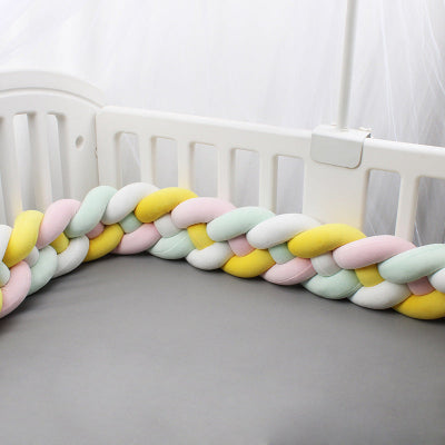 tresse de lit bebe jaune aqua